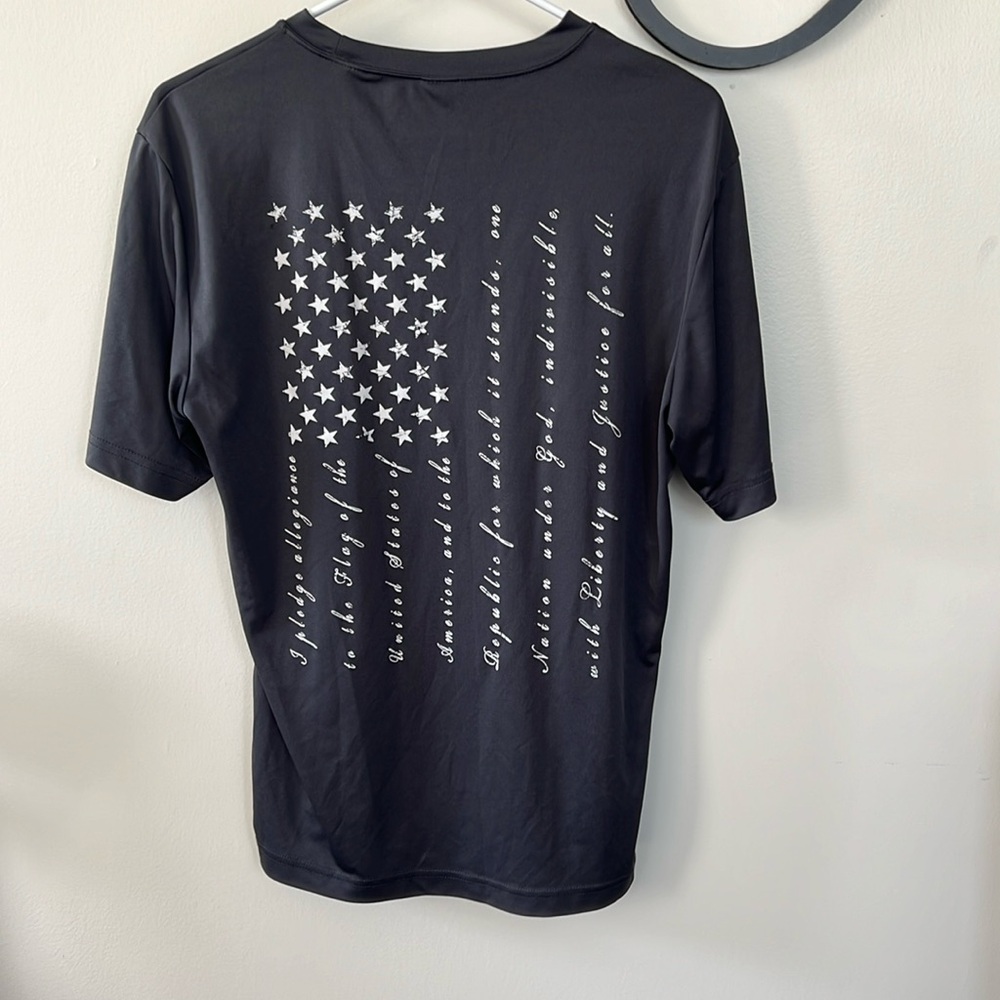 Nine Line “I Pledge Allegiance” Flag Work Out Shirt